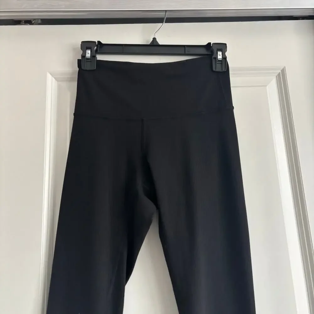 Lululemon Wunder Train High-Rise Ribbed Tight Sz 4 Athletic Black
